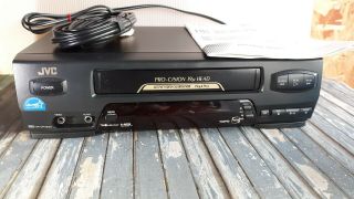 Jvc Hr - Vp453u Vcr 4 Head Video Cassette Recorder Player W/ Rca Cables No Remote