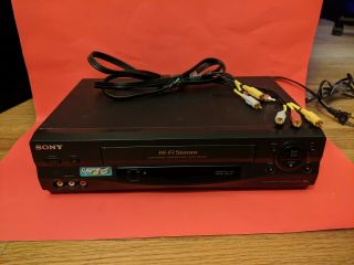 Sony Video Cassette Recorder Slv - N55 Vhs Vcr And