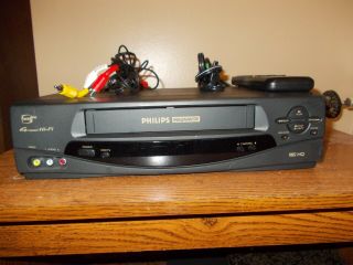 Philips Magnavox Vrz262at22 Vhs Player/recorder With Remote Great