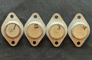 (qty 4) Vintage Bendix 68p1k Transistors Pulled From A Unit
