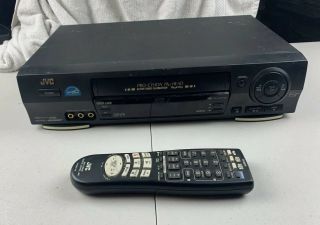 Jvc Hi - Fi Vhs Vcr Video Cassette Player Recorder Hr - Vp673u,  Remote Ex
