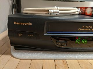 Panasonic PV - V4020 VCR VHS Player 4 Head Video Cassette Recorder Omnivision 3