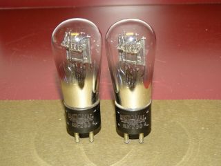Pair,  National Union Nx 230 Globe Shaped Radio/audio Amplifier Tubes,  Strong