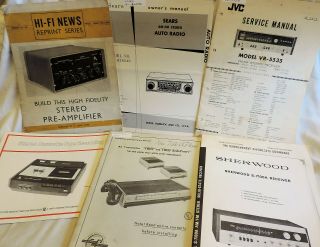 BOX O MANUALS 87 TV VCR Cassette 8 Track Receivers & More manuals 2