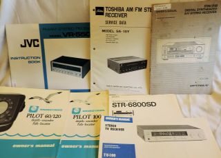 BOX O MANUALS 87 TV VCR Cassette 8 Track Receivers & More manuals 3