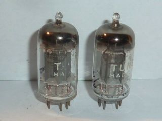 Tung - Sol 12AU7 ECC82 D - Getter Tubes,  Matched Pair,  NOS Testing,  Matched Codes 2