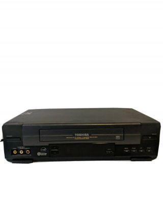 Toshiba Vcr W - 528 4 Head Hi - Fi Vhs Tape Player With Commercial Skip