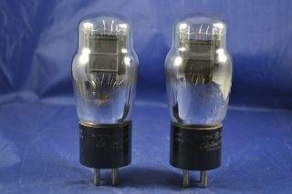 (1) Strong Testing General Electric St Shape Type 45 Audio Vacuum Tubes