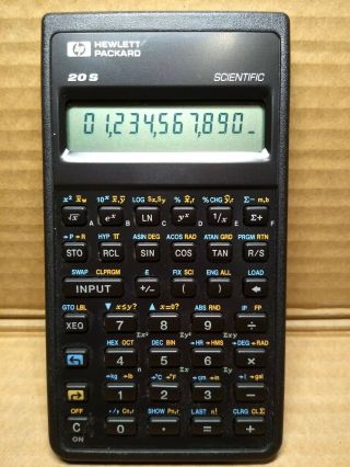 Hp Hewlett Packard 20s Programmable Scientific Calculator Made In Indonesia 1987
