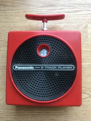 Red Panasonic Rq - 830s Tnt Portable 8track Player Rough