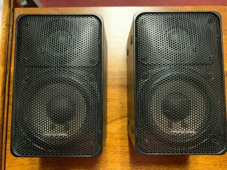 Radio Shack Realistic Minimus 7 Speaker Pair 40w Cat 40 - 2030c Black.