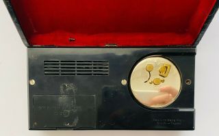 Olympic Airways & Radio Clock in Leather Case Made Hong Kong From 40$ 3