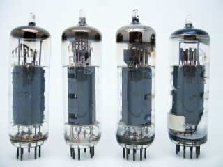 4 x Telam EL84 - 6BQ5 Philips Construction Pentode Vacuum Audio Tubes ' 62 2