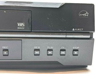 Toshiba VCR W - 422 VHS Player Video Cassette Recorder 4 Head 2