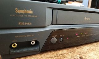 Symphonic SL2840 4 - Head VCR VHS Player Video Cassette Recorder no remote 2
