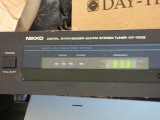 Nikko Nt - 700 Ii Am/fm Stereo Tuner Black
