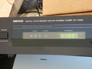Nikko NT - 700 II AM/FM Stereo Tuner BLACK 2