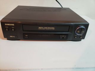 SAMSUNG VR3657 VHS PLAYER TRILINGUAL OSP DIGITAL AUTO TRACKING NO REMOTE 2