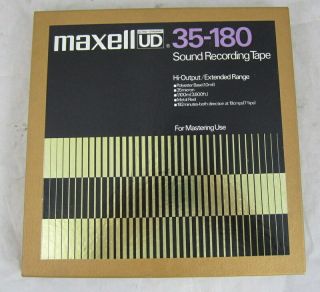 Maxell UD 35 - 180 Sound Recording Tape on 10 1/2 
