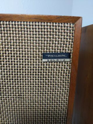 Vintage Realistic Solo 4 Speakers - SOLO4 3