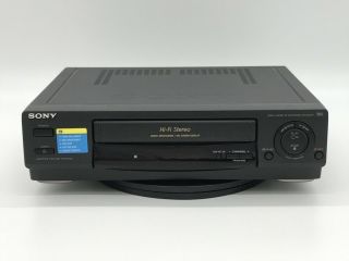 Sony Slv - 678hf Vhs Vcr Video Cassette Recorder Hifi Stereo