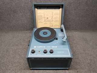 Vintage Califone 1430 Km Portable Phonograph Record Player