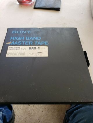 Sony Bvh Series Alignment Tape Br5 - 2 Ntsc High Band Master Tape V - 16