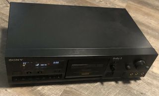 Sony Tc - Rx606es Cassette Player Deck Not For Repair Or Parts As - Is