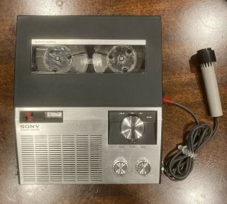 Sony Tc - 910 Reel To Reel Tape Recorder,  Microphone & Instructions Only