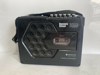 70s 80s Sanyo M 3000 Dynamic Sound Cassette Player Recorder Boombox Parts/repair