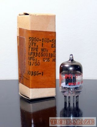 Rare Cbs - Hytron Nos/nib Jhy - 5670/2c51/6cc42/396a Tube - 1960