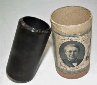 Rare Vintage Edison Gettysburg Historical Cylinder Phonograph Gramophone Record