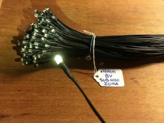 (25) 8v - 4mm Indicator Led Wire Lamp - Sx - 450 - 550 - 650 - Sx - 838 Sx - 939 Dial Pioneer Qx