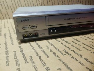 Sanyo Vwm - 900 4 - Head Hi - Fi Video Cassette Recorder Vhs Player No Remote