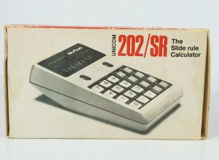 Rare Vintage Unicom 202/sr The Slide Rule Calculator I 