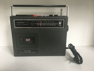 Vintage Realistic Triple Play Am/fm Radio Cassette Recorder Ctr - 18d Boombox