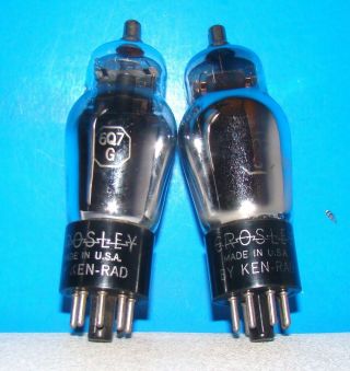 No 6q7g Crosley Type Radio Amplifier Audio Vacuum Tubes 2 Valves St 6q7gt