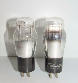 Identical Matched Pair (gm) - National Union Made 71a St Amplifier Tubes.