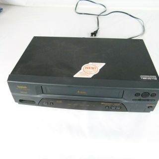 Symphonic Sl2940 4 Head 19 Micron Vcr Vhs Tape Player Recorder No Remote