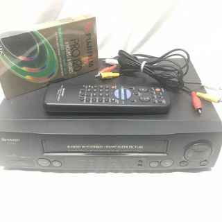 Sharp Vc - H811 Vcr Video Cassette Recorder 4 - Head Hi - Fi Stereo Vhs Player Remote