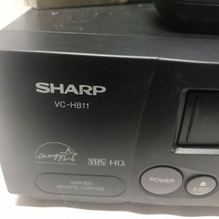 Sharp VC - H811 VCR Video Cassette Recorder 4 - Head Hi - Fi Stereo VHS Player Remote 2