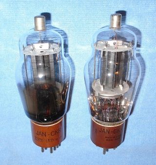 2 NOS Ken - Rad JAN CKR 1624 VT - 165 Vacuum Tubes - Vintage 25 - Watt Transmitting 2
