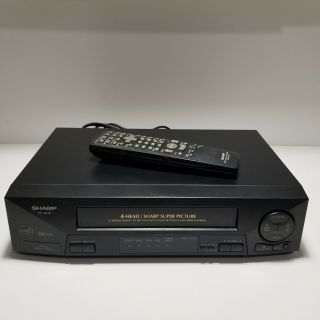 Sharp Vc - A410u Vcr Vhs Picture Recorder Player With Remote