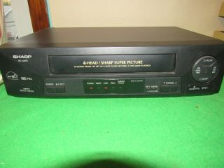 Sharp Vc - A410u 4 - Head Vcr Video Cassette Recorder S - Vhs Quasi Playback