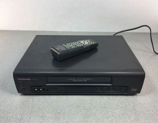 Panasonic Video Cassette Recorder Pv - 7452 Vhs Vcr Remote -