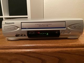 Panasonic Pv - V4523s Silver Vcr Vhs Player Recorder No Remote