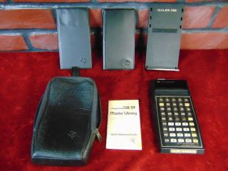 Texas Instruments Ti - 58 Programmable Calculator,  2 Library Modules,  Stand
