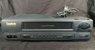 Symphonic Vcr Model Vr - 701 Video Cassette Recorder No Remote