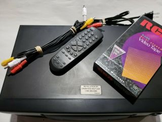 Orion VR0212A Digital Auto Tracking VHS VCR with Remote Cables and Tape 2