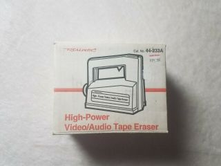 Realistic Video/audio Tape Eraser High Power 44 - 233a Radio Shack W/box
